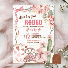 Invitación Aint Her First Rodeo Baby Sprinkle Invitation