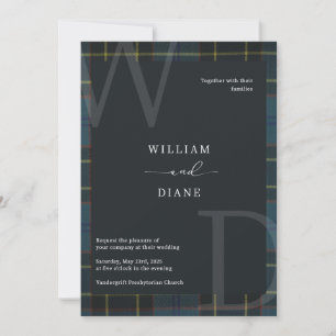 Invitación Air Force Tartan