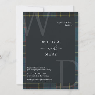 Invitación Air Force Tartan