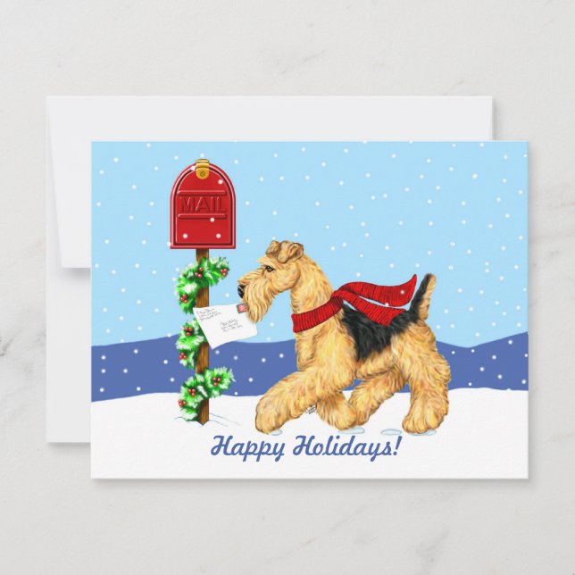 Invitación Airedale Navidades Dale Mail (Anverso)