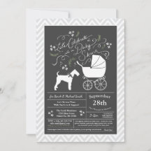 Airedale Terrier Baby Shower Sexo Neutral