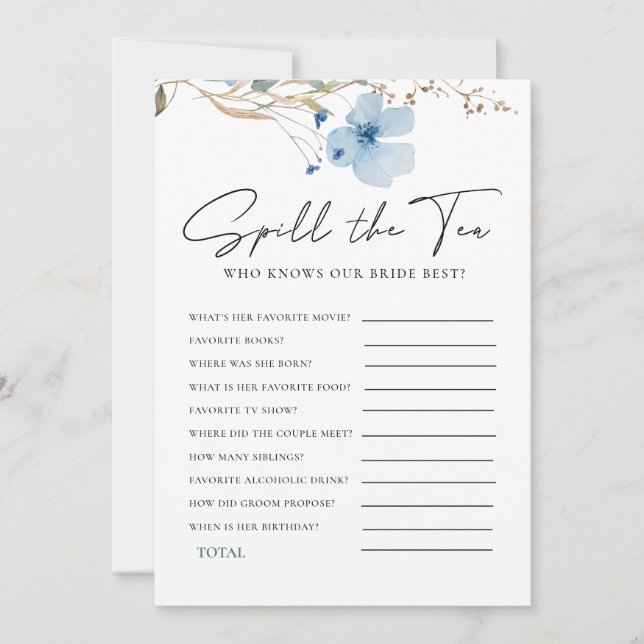 Invitación Airy Eucalyptus Greenery Boho Rustic Bridal Shower (Anverso)