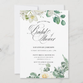 Invitación Airy Eucalyptus Greenery Boho Rustic Bridal Shower