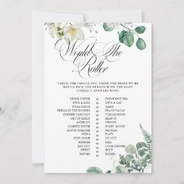 Invitación Airy Eucalyptus Greenery Boho Rustic Bridal Shower