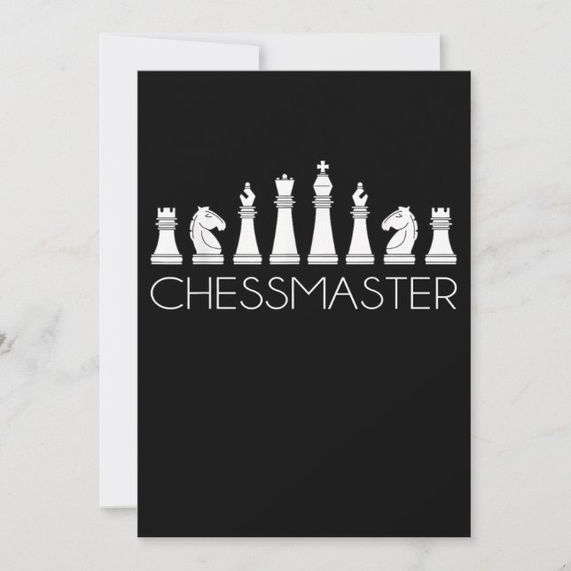 Invitación Ajedrez - Chessmaster (Anverso)