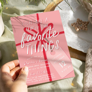 Invitación Ajuste festivo Fiesta de cosas favoritas de vaca