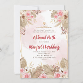 Invitación Akhand Path digital invita y path de Sukhmani Sahi
