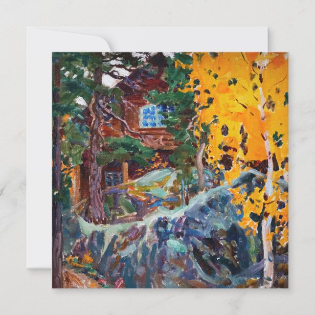 Invitación Akseli Gallen-Kallela - Kalela en otoño (Anverso)