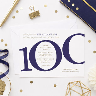 Invitación al 100 aniversario empresarial