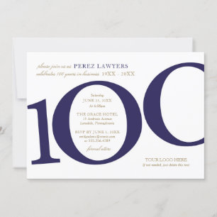 Invitación al 100 aniversario empresarial