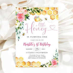 Invitación al 1er Cumpleaños de Abeja Melífera