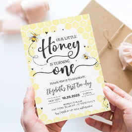 Invitación al 1er Cumpleaños de Abeja | Miel de Ab