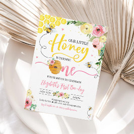 Invitación al 1er Cumpleaños de Abejita Panal Abej