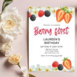 Invitación al 1er Cumpleaños de Berry