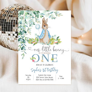 Invitación al 1er Cumpleaños de Bunny