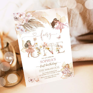 Invitación al 1er Cumpleaños de Fairy ONE Pampass