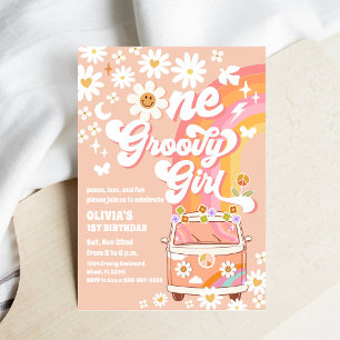 Invitación al 1er Cumpleaños de Groovy Daisy