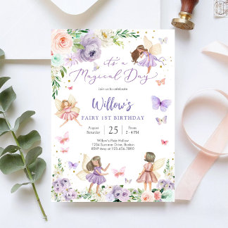 Invitación al 1er Cumpleaños de Hada