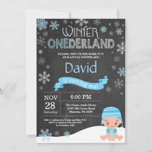 Invitación al 1er Cumpleaños de Invierno Onederlan