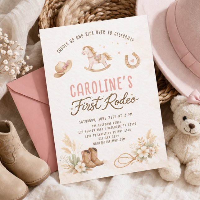 Invitación al 1er Cumpleaños de la Primera Vaquera (Subido por el creador)