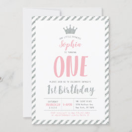 Invitación al 1er cumpleaños de la Princesa Corona