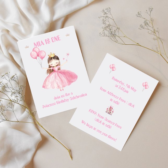 Invitación al 1er Cumpleaños de la Princesita 👑 (Subido por el creador)