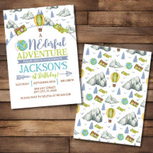 Invitación al 1er Cumpleaños de Onederful Adventur