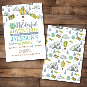 Invitación al 1er Cumpleaños de Onederful Adventur