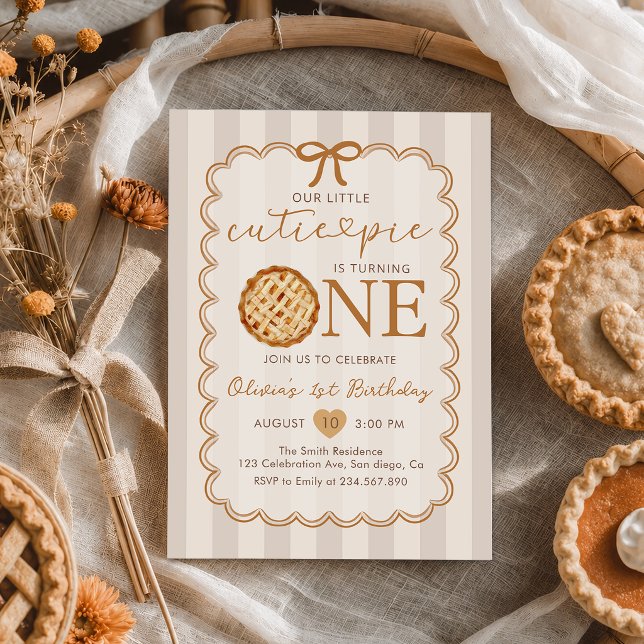 Invitación al 1er cumpleaños de otoño de nuestra p (Subido por el creador)