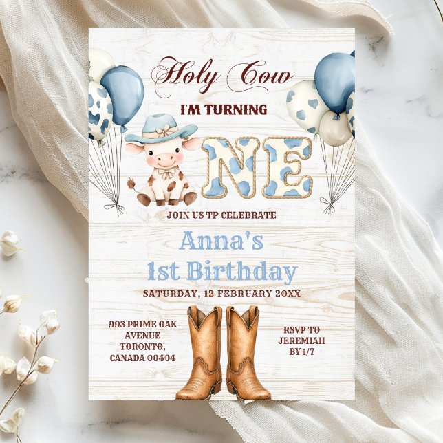 Invitación al 1er Cumpleaños de Rodeo Occidental d (Subido por el creador)