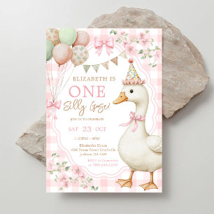 Invitación al 1er cumpleaños de un ganso tonto