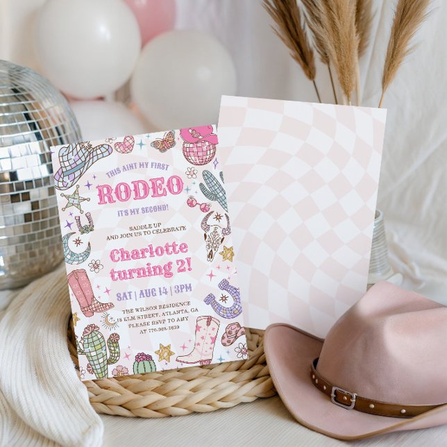 Invitación al 2º cumpleaños de Groovy Girl Rodeo (Subido por el creador)