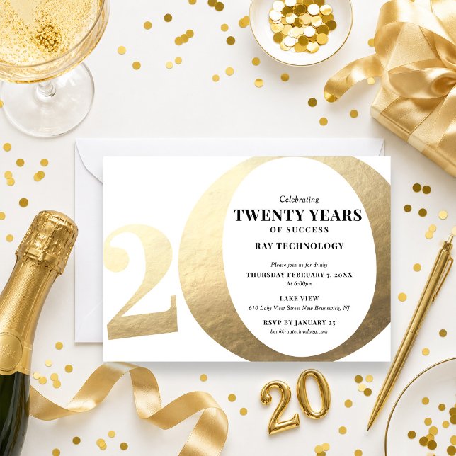 Invitación al 20º Aniversario Empresarial (Subido por el creador)
