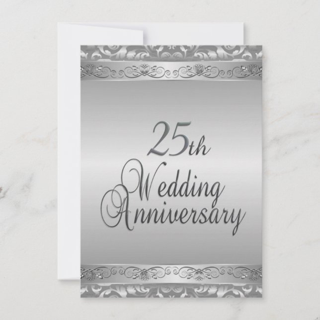 Invitación al 25º Aniversario de Boda (Anverso)