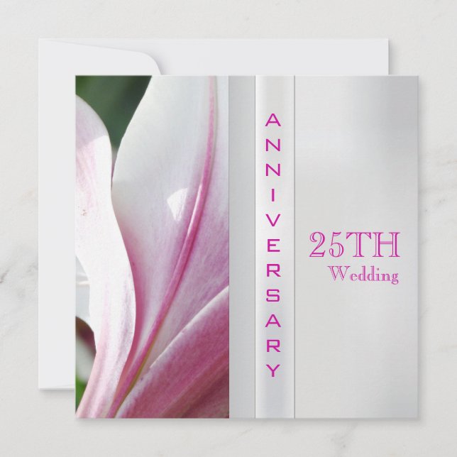 Invitación al 25º Aniversario de Boda (Anverso)