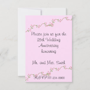 Invitación al 25º Aniversario de Boda
