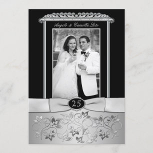 Invitación al 25º Aniversario de Boda con Foto