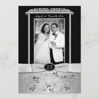 Invitación al 25º Aniversario de Boda con Foto