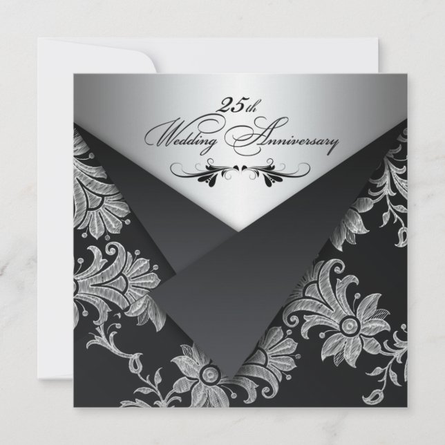 Invitación al 25º Aniversario de Bodas de FAUX Fla (Anverso)