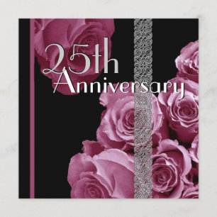 Invitación al 25º aniversario de Plata Roses PINK