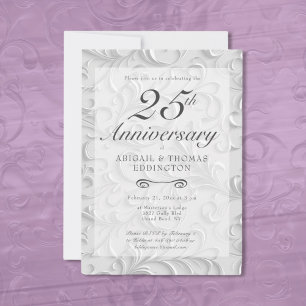 Invitación al 25º aniversario de Silver Swirls