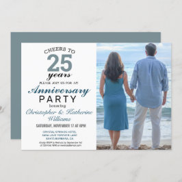 Invitación al 25º aniversario del Boda de plata mo