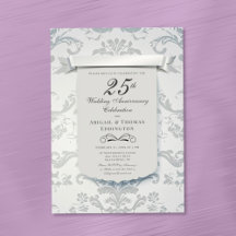Invitación al 25º aniversario del Boda de Silver D