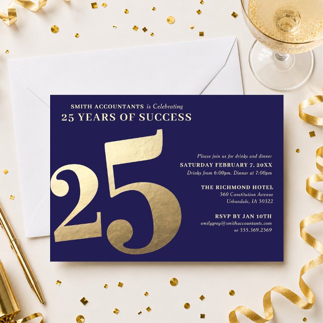 Invitación al 25º Aniversario Empresarial (Subido por el creador)