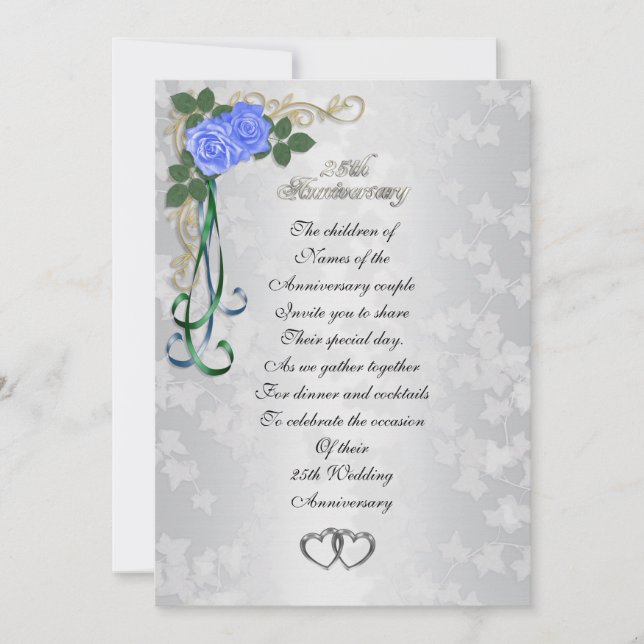 Invitación al 25° aniversario de Silver (Anverso)