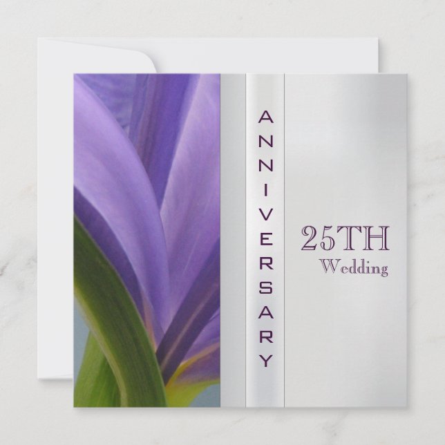 Invitación al 25° aniversario del Boda (Anverso)