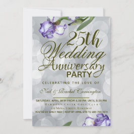 Invitación al 25° aniversario del Boda