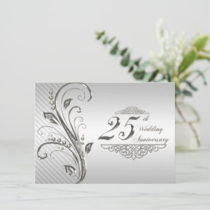 Invitación al 25° aniversario del Boda