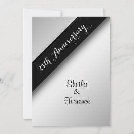 Invitación al 25° aniversario del Boda