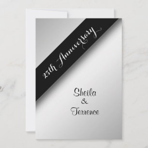 Invitación al 25° aniversario del Boda